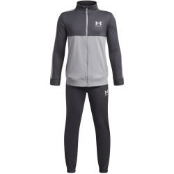 UNDER ARMOUR Colorblock Knit Trainingsanzug Jungen 026 - castlerock/mod gray/white S (127-137 cm)