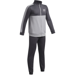 UNDER ARMOUR Colorblock Knit Trainingsanzug Jungen 026 - castlerock/mod gray/white S (127-137 cm)