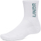 3er Pack UNDER ARMOUR 3-Maker halbhohe Socken 106 - white/white/fresco blue M (36.5-42)