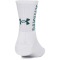 3er Pack UNDER ARMOUR 3-Maker halbhohe Socken 106 - white/white/fresco blue M (36.5-42)
