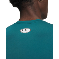 UNDER ARMOUR HeatGear kurzarm Funktionsshirt Herren 338 - rack green/white XS