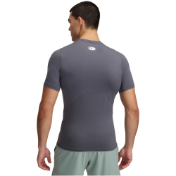 UNDER ARMOUR HeatGear kurzarm Funktionsshirt Herren 025 - castlerock/white S