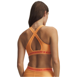 UNDER ARMOUR Armour Mid Crossback Sport-BH Damen 870 - orange bloc/venom red S