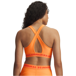 UNDER ARMOUR Armour Mid Crossback Sport-BH Damen 870 - orange bloc/venom red S