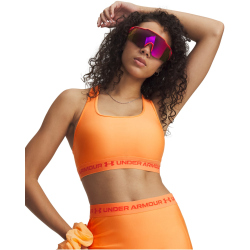 UNDER ARMOUR Armour Mid Crossback Sport-BH Damen 870 - orange bloc/venom red M