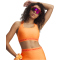 UNDER ARMOUR Armour Mid Crossback Sport-BH Damen 870 - orange bloc/venom red M