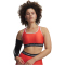 UNDER ARMOUR Armour Mid Crossback Sport-BH Damen 690 - venom red/black/white M