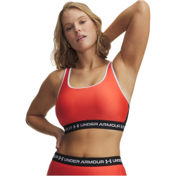 UNDER ARMOUR Armour Mid Crossback Sport-BH Damen 690 - venom red/black/white L