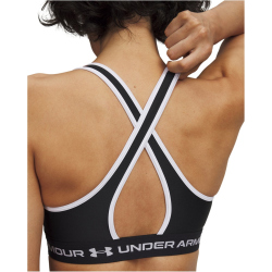 UNDER ARMOUR Armour Mid Crossback Sport-BH Damen 690 - venom red/black/white XL