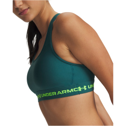 UNDER ARMOUR Armour Mid Crossback Sport-BH Damen 338 - rack green/hyper green S