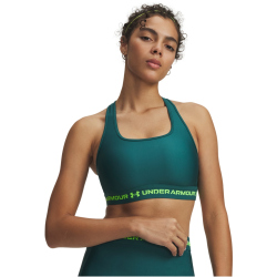 UNDER ARMOUR Armour Mid Crossback Sport-BH Damen 338 - rack green/hyper green M