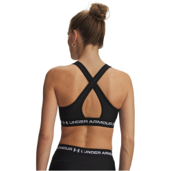 UNDER ARMOUR Armour Mid Crossback Sport-BH Damen 011 - ultimate black/white XL
