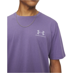 UNDER ARMOUR Sportstyle Left Chest Trainingsshirt Herren 521 - purple luxe/white S