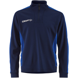 CRAFT Evolve 2.0 Contrast 1/2-Zip Trainings-Top Kinder 390C - navy/club cobolt 146/152