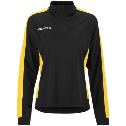 CRAFT Evolve 2.0 Contrast 1/2-Zip Trainings-Top Damen 999S - black/sweden yellow S