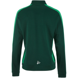 CRAFT Evolve 2.0 Contrast 1/2-Zip Trainings-Top Damen 639T - forest/team green S