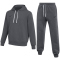 NIKE Park 26 Fleece Jogginganzug mit Kapuze Herren 063 - dk grey heather/black L