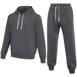 NIKE Park 26 Fleece Jogginganzug mit Kapuze Herren 063 - dk grey heather/black M