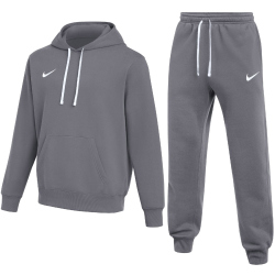 NIKE Park 26 Fleece Jogginganzug mit Kapuze Herren 071 - charcoal heathr/white L