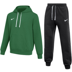 NIKE Park 26 Fleece Jogginganzug mit Kapuze Herren 302 - pine green/white M