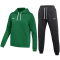 NIKE Park 26 Fleece Jogginganzug mit Kapuze Damen 302 - pine green/white L