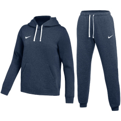 NIKE Park 26 Fleece Jogginganzug mit Kapuze Damen 410 - midnight navy/white S
