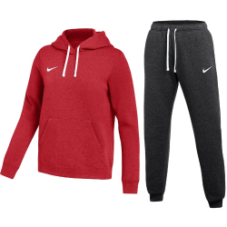 NIKE Park 26 Fleece Jogginganzug mit Kapuze Damen 657 - university red/white S