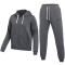 NIKE Park 26 Fleece Jogginganzug mit Kapuze Damen 063 - dk grey heather/black L