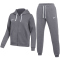 NIKE Park 26 Fleece Jogginganzug mit Kapuze Damen 071 - charcoal heathr/white L