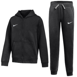 NIKE Park 26 Fleece Jogginganzug mit Kapuze Kinder 010 - black/white M (137-147 cm)