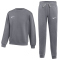 NIKE Park 26 Fleece Crew Neck Jogginganzug Kinder 071 - charcoal heathr/white L (147-158 cm)