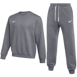 NIKE Park 26 Fleece Crew Neck Jogginganzug Herren 071 - charcoal heathr/white M