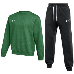 NIKE Park 26 Fleece Crew Neck Jogginganzug Herren 302 - pine green/white M
