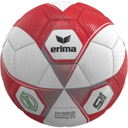 erima Hybird 2.0 Fußball Trainingsball rot/silber