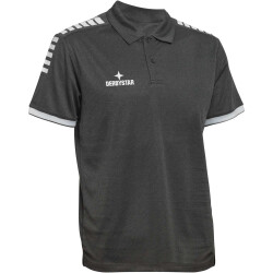 DERBYSTAR Primo Poloshirt grau/schwarz S