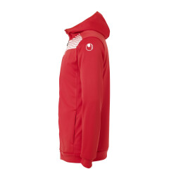 uhlsport Liga 2.0 Kapuzenjacke rot/weiß 128