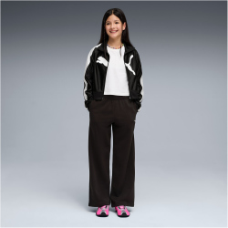 PUMA Essentials Wide Leg French Terry Jogginghose Mädchen 01 - PUMA black 164