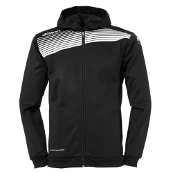 uhlsport Liga 2.0 Kapuzenjacke schwarz/weiß 128