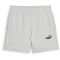 PUMA Essentials Small No. 1 Logo 5 French Terry High-Waist Sweatshorts Damen 04 - light gray heather XS