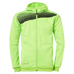 uhlsport Liga 2.0 Kapuzenjacke flash grün/schwarz 164