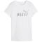 PUMA Essentials Metallic No. 1 Logo T-Shirt Damen 02 - PUMA white/metallic silver XS