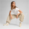 PUMA Essentials Metallic No. 1 Logo T-Shirt Damen 02 - PUMA white/metallic silver XS