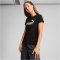 PUMA Essentials Metallic No. 1 Logo T-Shirt Damen 01 - PUMA black/metallic silver XS