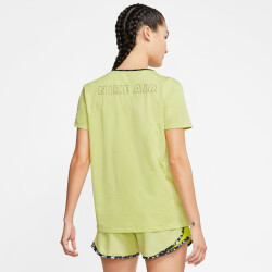 NIKE Air kurzarm Laufshirt Damen limelight/reflective silver XS
