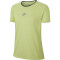 NIKE Air kurzarm Laufshirt Damen limelight/reflective silver XS