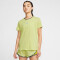 NIKE Air kurzarm Laufshirt Damen limelight/reflective silver XS