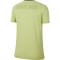 NIKE Air kurzarm Laufshirt Damen limelight/reflective silver XS
