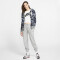 NIKE Sportswear Essential Fleece Jogginghose Damen dk grey heather/white XS