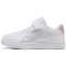 PUMA Caven III Holo 2.0 AC+ Sneaker mit Klettverschluss Mädchen 01 - PUMA white/rosy outlook/PUMA silver 32