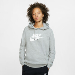 NIKE Sportswear Essential Fleece Hoodie Damen dk grey...